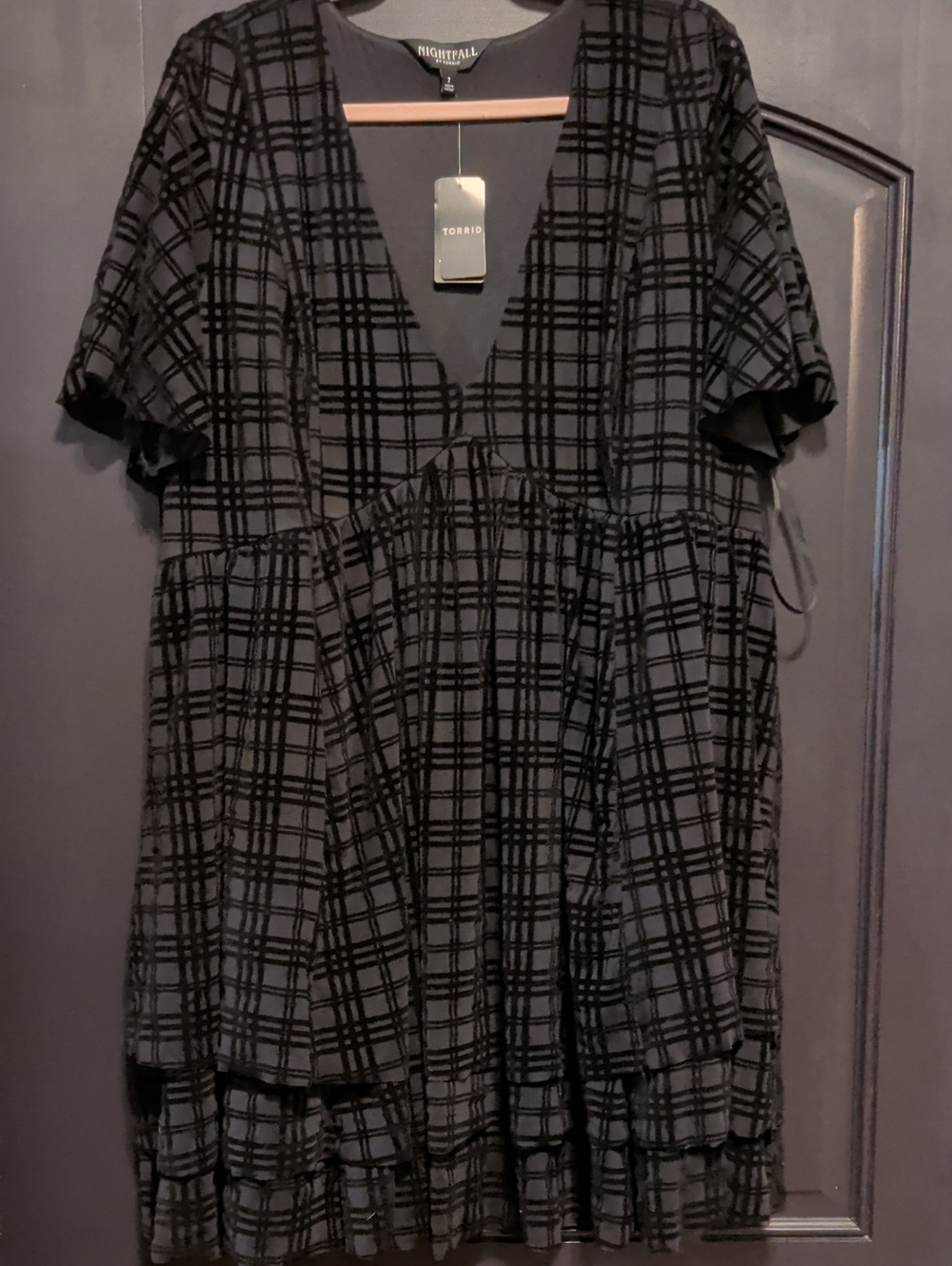 Nightfall By Torrid Tiered Mesh Mini Dress